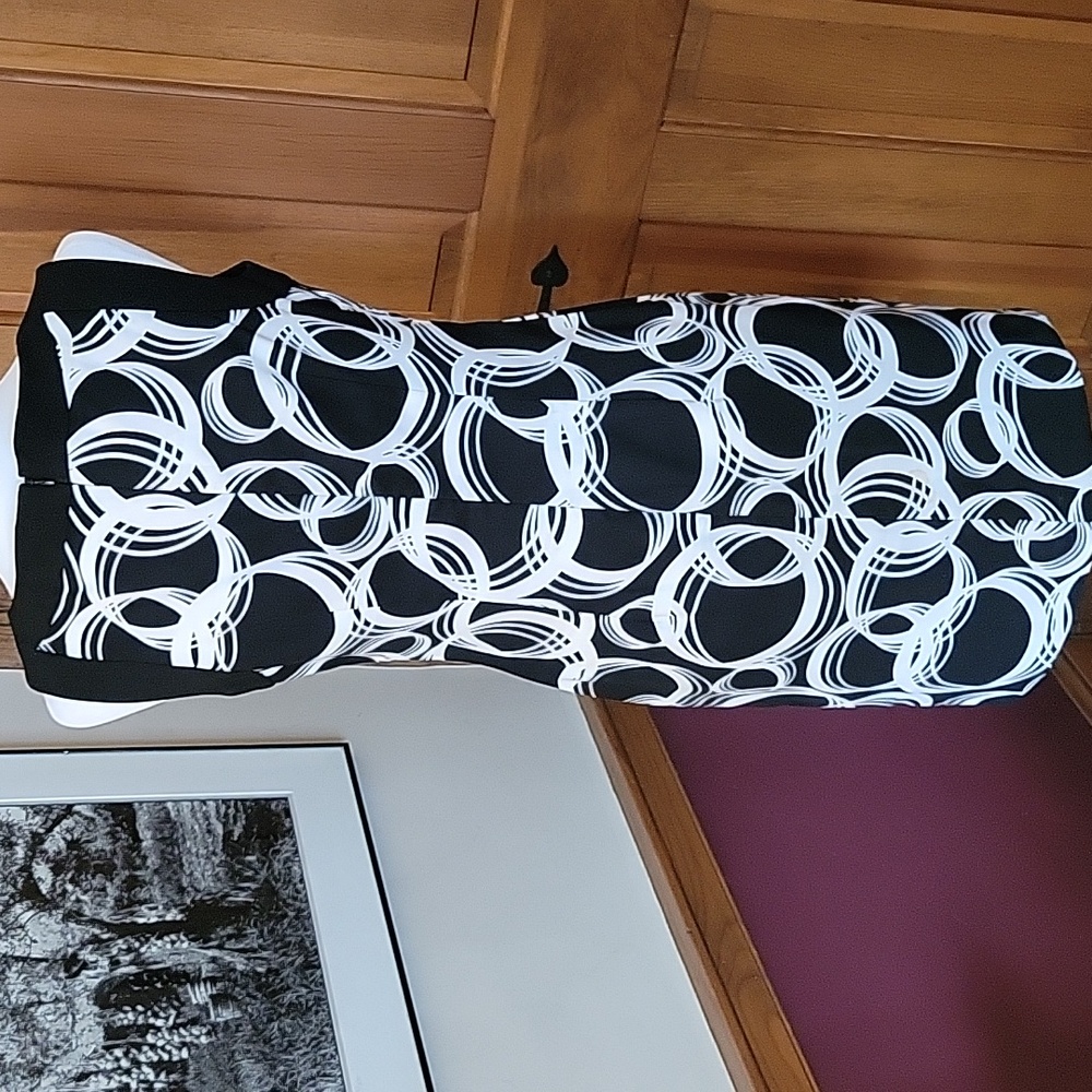 JESSICA HOWARD RETRO MOD CIRCLE PRINT STRETCH SHEATH DRESS - Picture 5 of 7